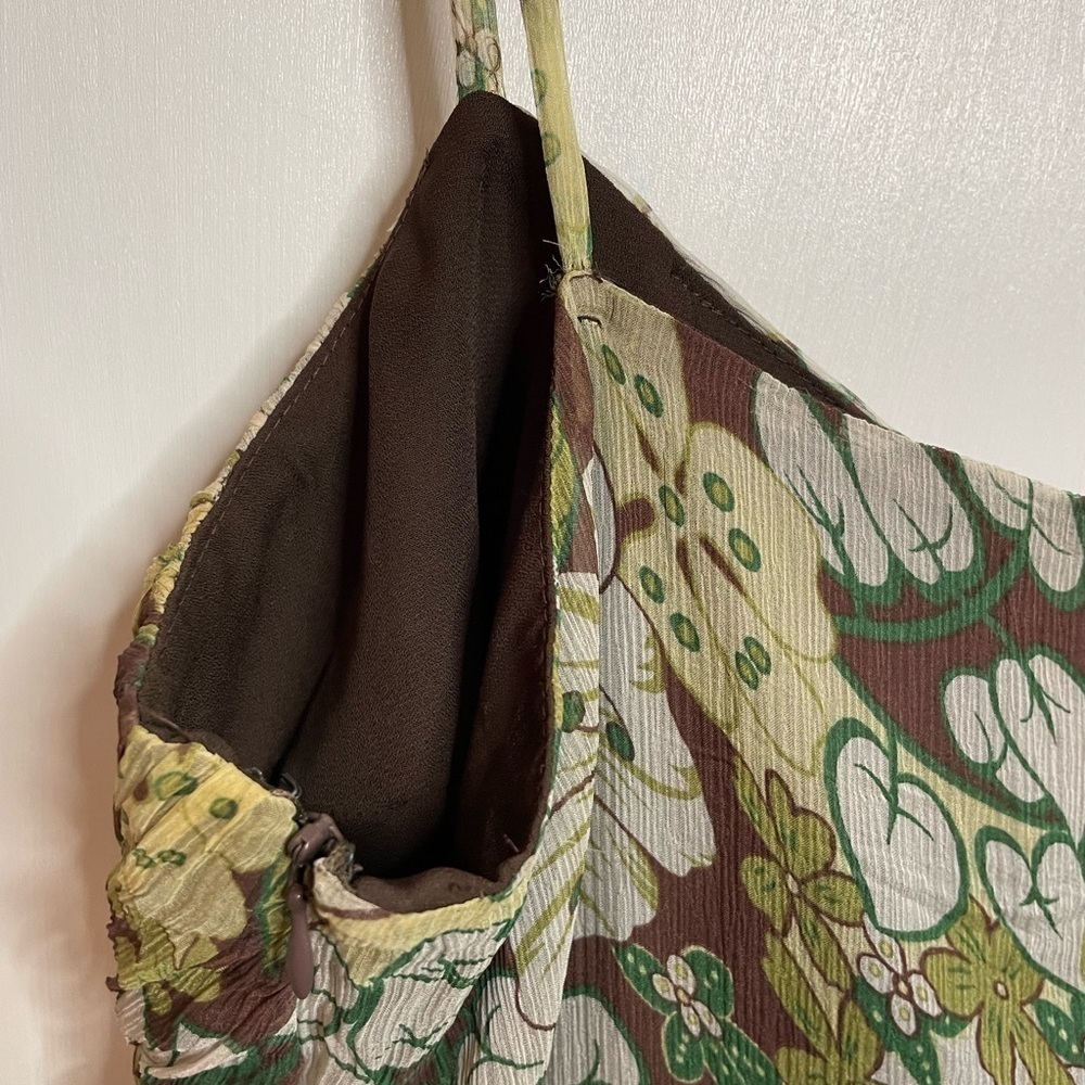 SPENSER JEREMY - Women's XL - Green Brown Floral Camisole Style Top - EUC - Picture 6 of 6